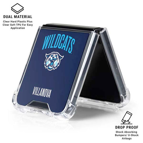 Villanova University Wildcats Galaxy Z Flip6 Clear Case